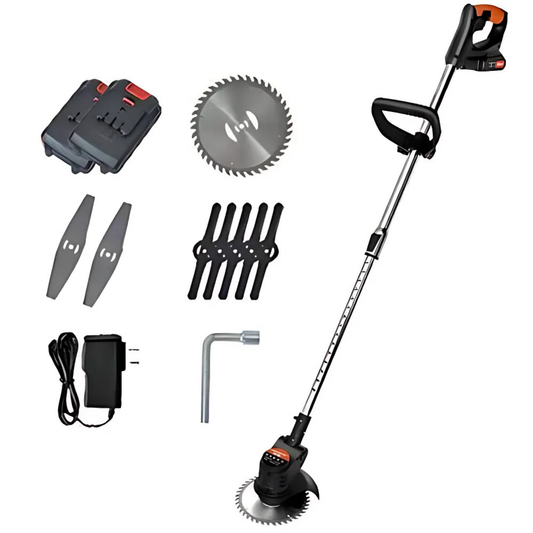 Cortacésped Eléctrico (2 Batería + 2 Discos).