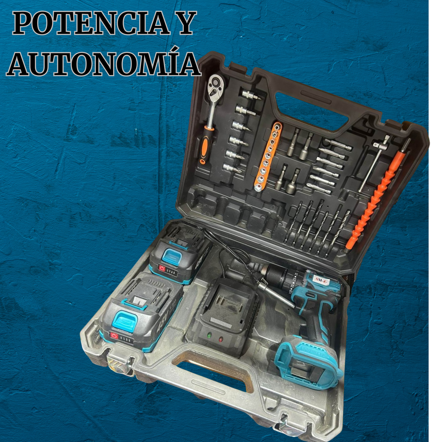 Set de Taladro Inalámbrico (2 Baterías)