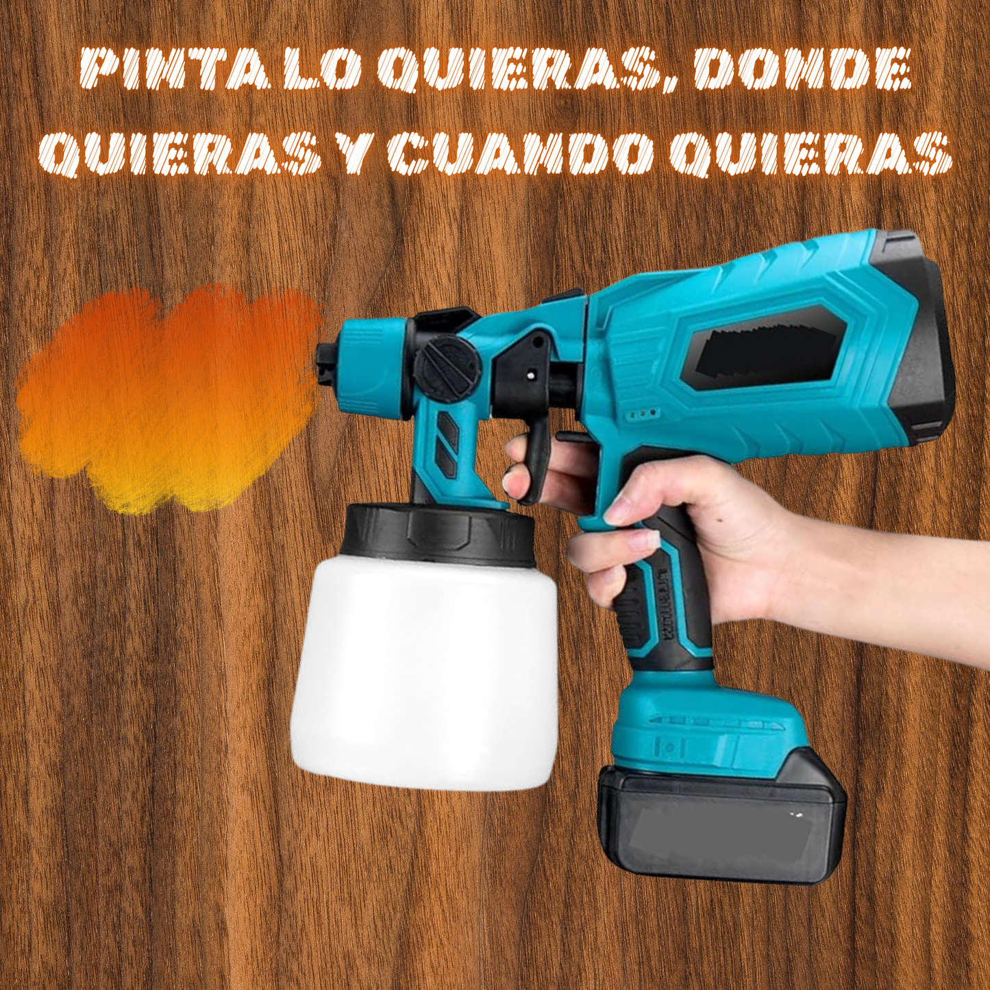 Pistola de Pintura Inalámbrica.